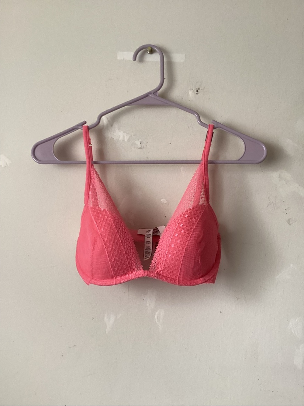 Victoria’s Secret Pink Lace Triangle Bra -
